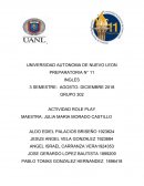 Actividad Role play. School activities