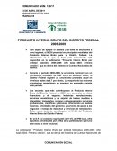 Producto Interno Bruto del Distrito Federal