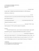 Demanda de divorcio sin expresion