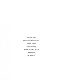 Introducción al framework .NET. Página 1