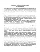 I. ATEÍSMO Y RELIGIÓN (CATOLICISMO)
