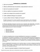 Formulación de proyecto Cuestionario