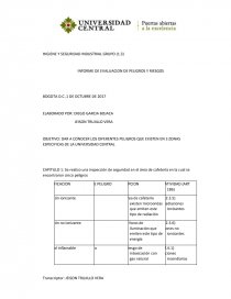Normalizacion de procesos. Página 1
