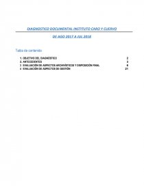 DIAGNOSTICO GESTIÓN DOCUMENTAL. Página 1