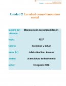 Sociedad y salud La Salud como Fenomeno Social
