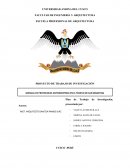 PROYECTO DE TRABAJO DE INVESTIGACIÓN