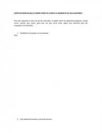 ASPECTOS BÁSICOS QUE SE DEBEN TENER EN CUENTA AL MOMENTO DE UNA AUDITORÍA.. Página 1