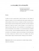 La palabra viva en Bajtin