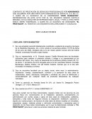 Contrato de prestación de servicios