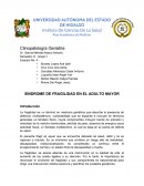 SÍNDROME DE FRAGILIDAD EN EL ADULTO MAYOR
