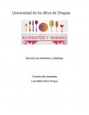 Servicio de Alimentos y Bebidas