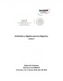 Aritmética y Algebra para los Negocios