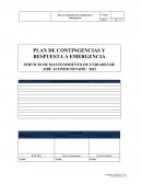 PLAN DE CONTINGENCIAS Y RESPUESTA A EMERGENCIA