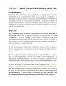 PROYECTO: MUSEO DE HISTORIA NATURAL DE LA URP