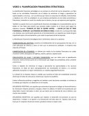 VIDEO 1: PLANIFICACION FINANCIERA ESTRATEGICA