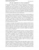 ¿Por qué argumentar no se basa en prejuicios?