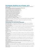 Estrategia digitales que entregan valor