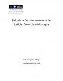 Fallo de la Corte Internacional de Justicia: Colombia – Nicaragua