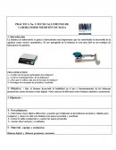 PRÁCTICA No. 2 TÉCNICAS COMUNES DE LABORATORIO MEDICIÓN DE MASA