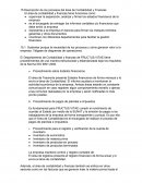 ADescripción de los procesos del área de Contabilidad y Finanzas