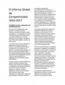 El Informe Global de Competitividad 2016-2017 TÉRMINOS DE USO Y DESCARGO DE RESPONSABILIDAD
