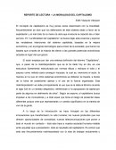 Moralidad del Capitalismo - Reporte de Lectura