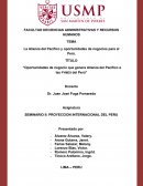 Oportunidades de negocio que genera Alianza del Pacifico a las PYMES del Perú