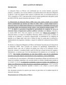 La educación básica en México.Financiamiento de la Educación en México