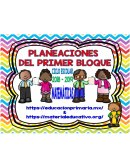PLANEACIÓN DEL PRIMER BLOQUE DE MATEMÁTICAS