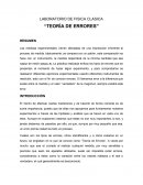Teoría de errores Laboratorio de fisica clasica