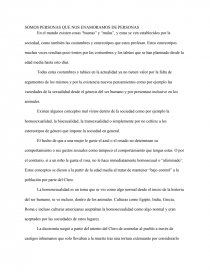 SOMOS PERSONAS QUE NOS ENAMORAMOS DE PERSONAS. Página 1