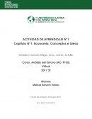 Economía, Conceptos e Ideas