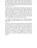 Opinión actual de la iglesia católica