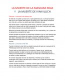 LA MUERTE DE LA MASCARA ROJA Y LA MUERTE DE IVAN ILLICH