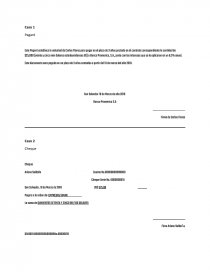 Ejemplo de pagare y cheque. Página 1