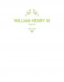 WILLIAM HENRY III Biografía