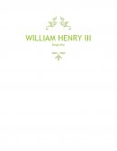 WILLIAM HENRY III Biografía
