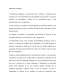 Marketing estratégico , entrada en un mercado de un producto