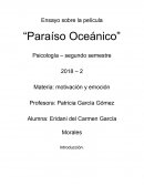 Ensayo sobre la película “Paraíso Oceánico”