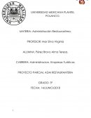 PROYECTO PARCIAL ADM RESTAURANTERA