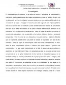 Caracteristicas del investigador