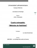 Cuarto entregable: “Métodos de fiabilidad”