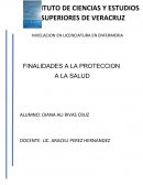 FINALIDADES A LA PROTECCION A LA SALUD