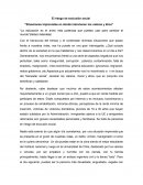 El riesgo de exclusión social “Situaciones imprevistas en donde intervienen los valores y ética”