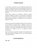PERIODO COLONIAL Y REPUBLICANO