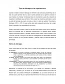 Tipos de liderazgo en las organizaciones.
