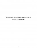 Eficiencia de un motor eléctrico en un automovil