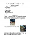 Coneccion de foco con clavija