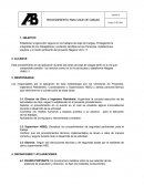 Procedimiento para izaje de carga