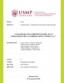 ANÁLISIS DE LOS COMPONENTES DEL PLAN ESTRATÉGICO DE LA EMPRESA SIPÁN TOURS S.A.C.